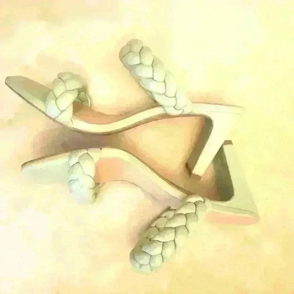 High Heel Braided Sandals Size 7.5 - Picture 4 of 6